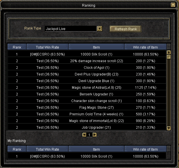 Jackpot System